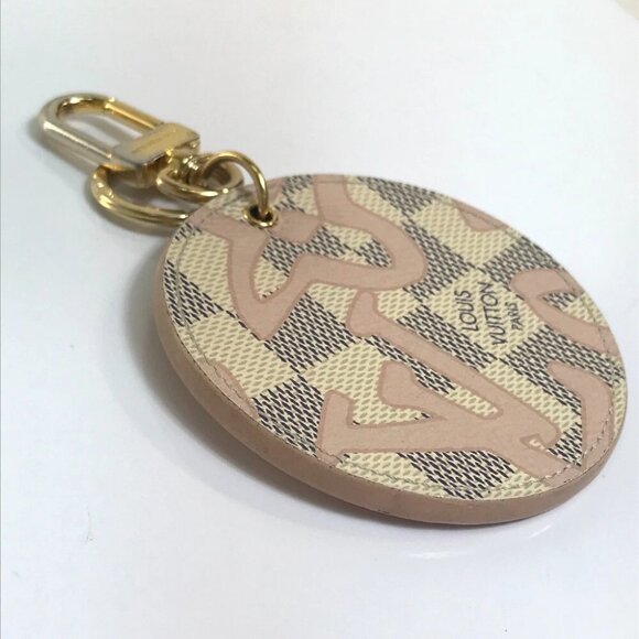 LOUIS VUITTON M61943 DamierAzur Porte Cretai Sienne Tahiti charm Key Holder - Picture 7 of 11